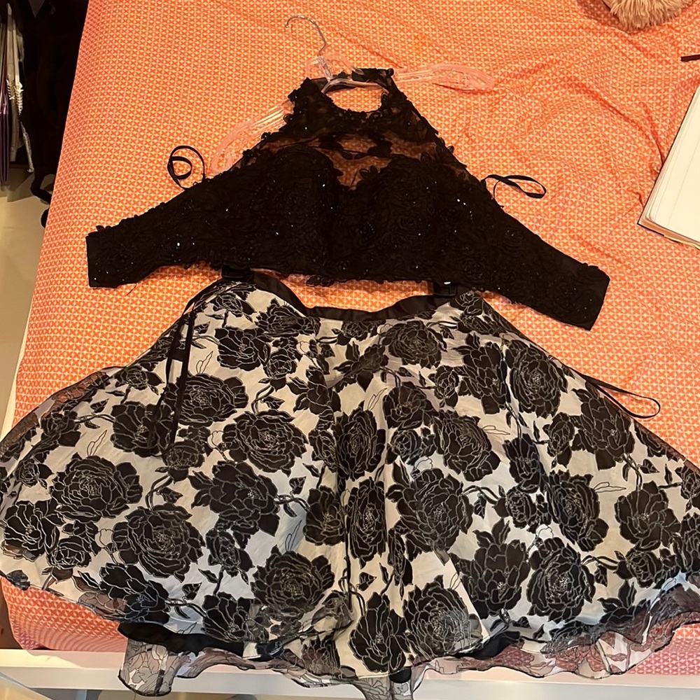 Cute two piece prom dress